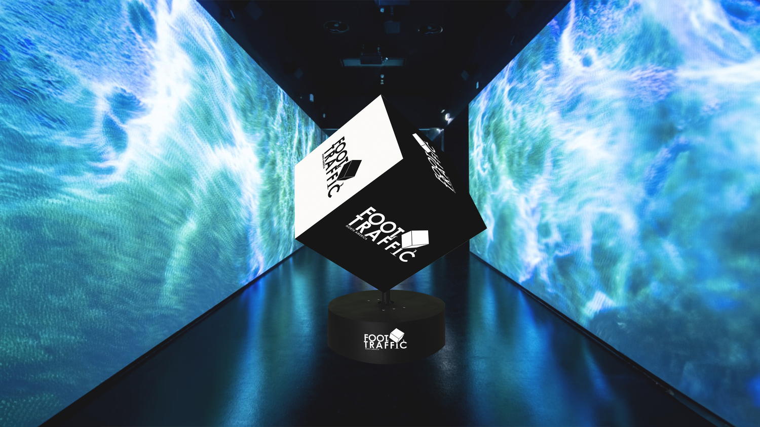 Rotating Cube LED Display