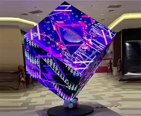 Rotating Cube LED Display