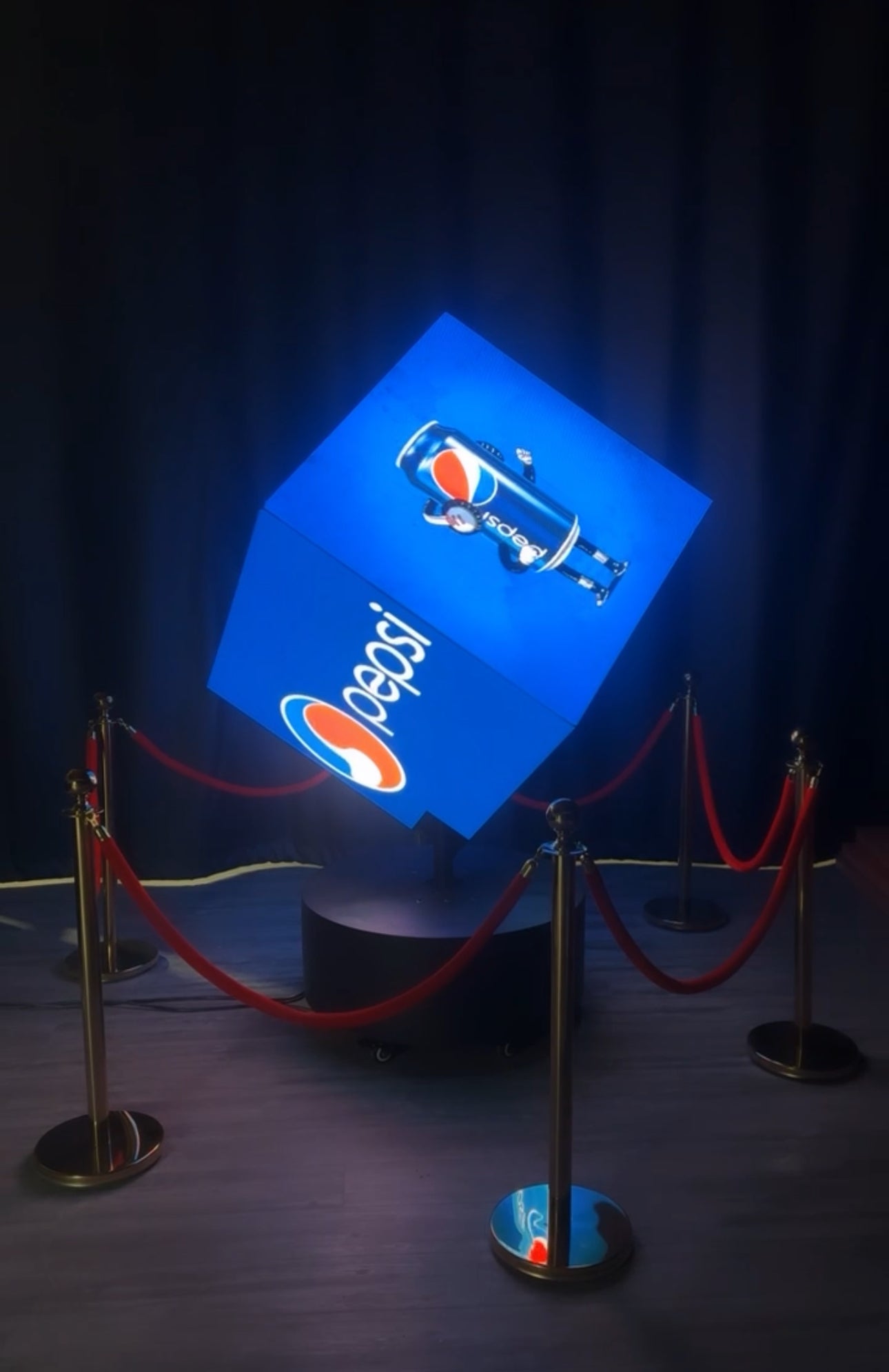 Rotating Cube LED Display